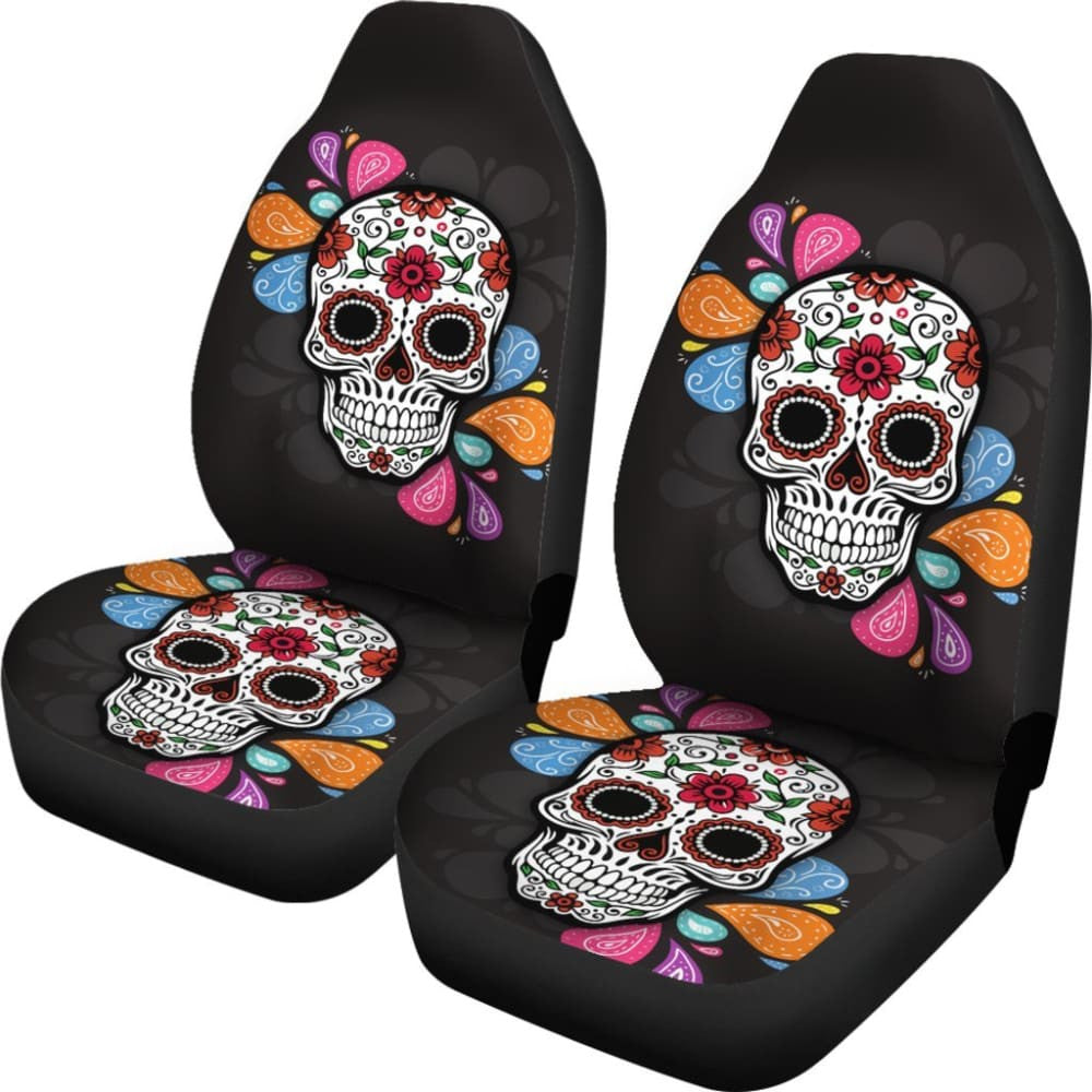 Splash Sugar Skull Car Seat Covers