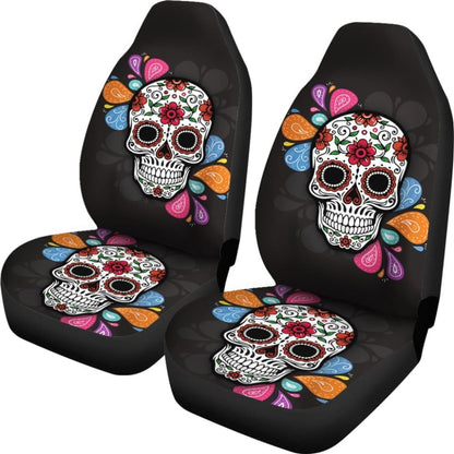 Splash Sugar Skull Car Seat Covers