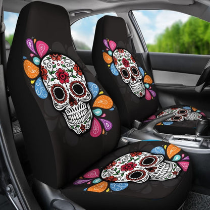 Splash Sugar Skull Car Seat Covers