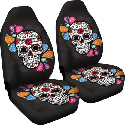 Splash Sugar Skull Car Seat Covers
