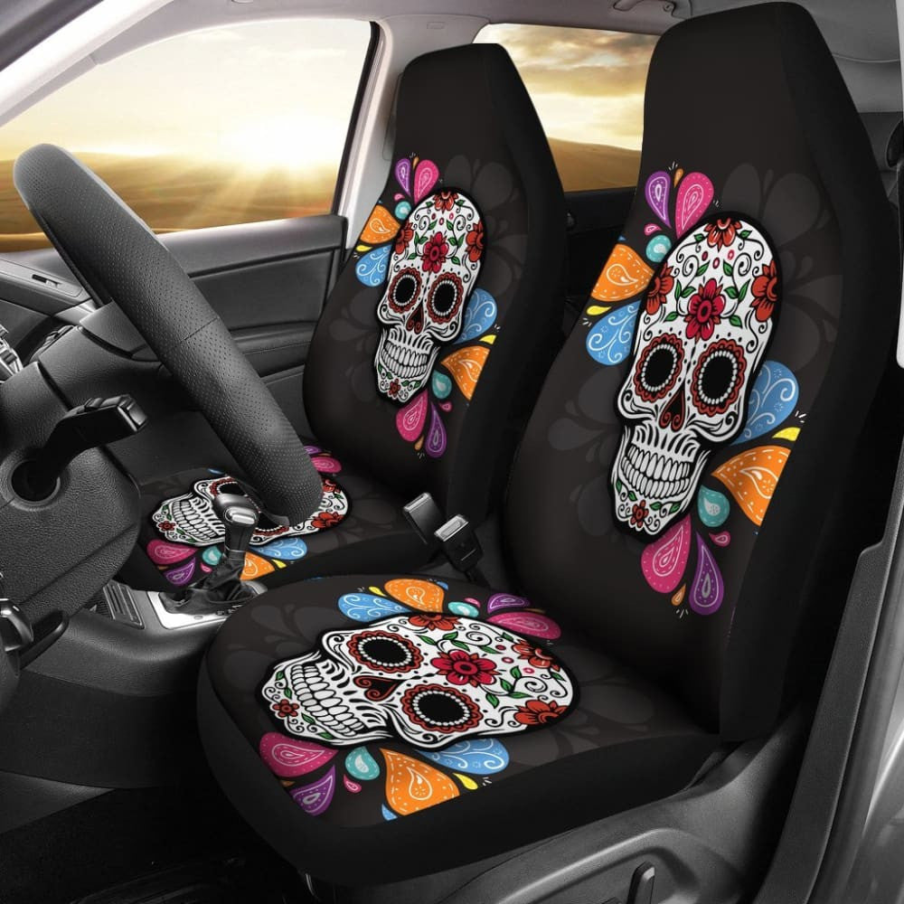 Splash Sugar Skull Car Seat Covers