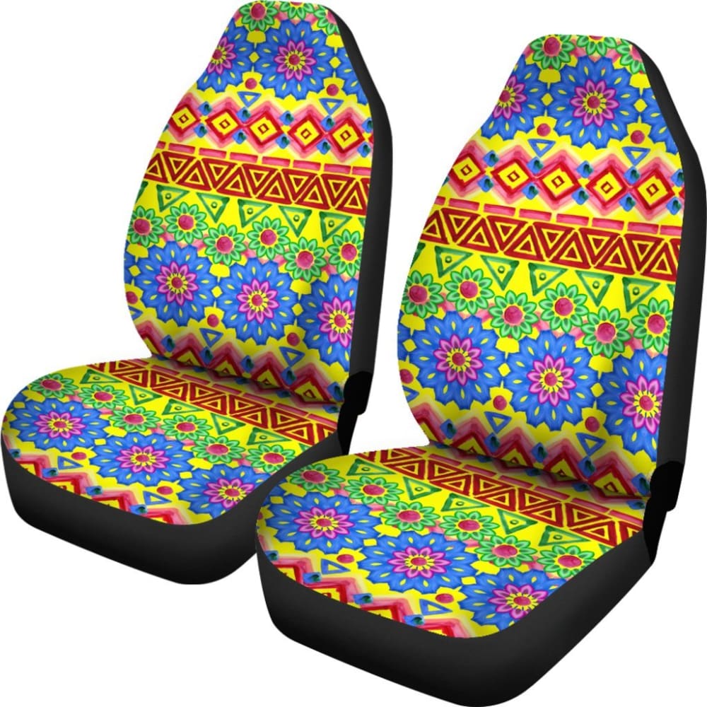 Colorful Aztec Design Car Seat Covers