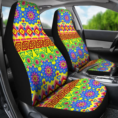 Colorful Aztec Design Car Seat Covers