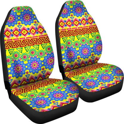 Colorful Aztec Design Car Seat Covers