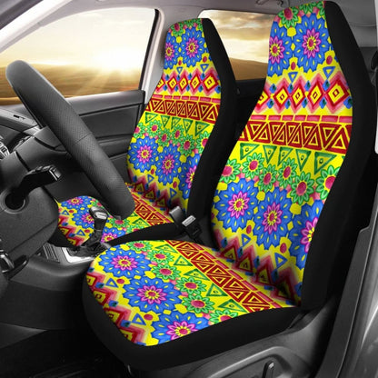 Colorful Aztec Design Car Seat Covers