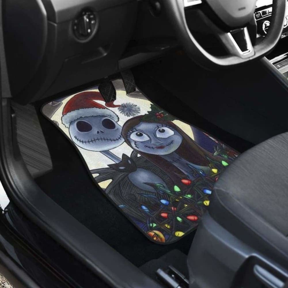 Jack And Sally Car Floor Mats Nightmare Before Christmas Cartoon Amazing