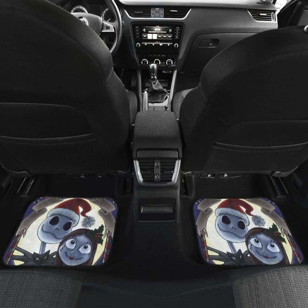 Jack And Sally Car Floor Mats Nightmare Before Christmas Cartoon Amazing