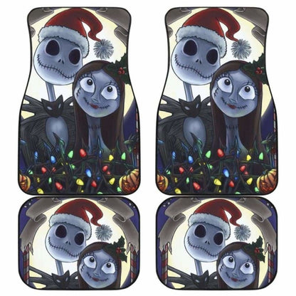 Jack And Sally Car Floor Mats Nightmare Before Christmas Cartoon Amazing