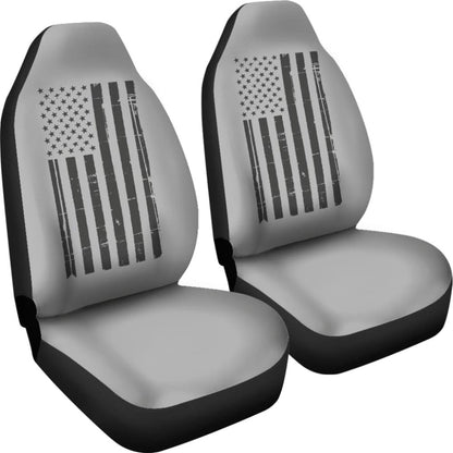 New Black American Flag Car Seat Covers Full Set