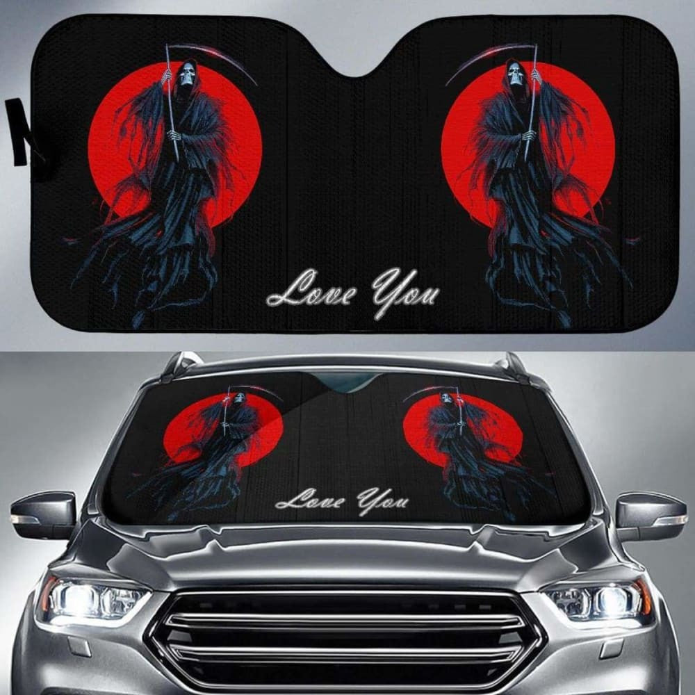 Grim Reaper Moon Car Sun Shades Amazing Gift Ideas
