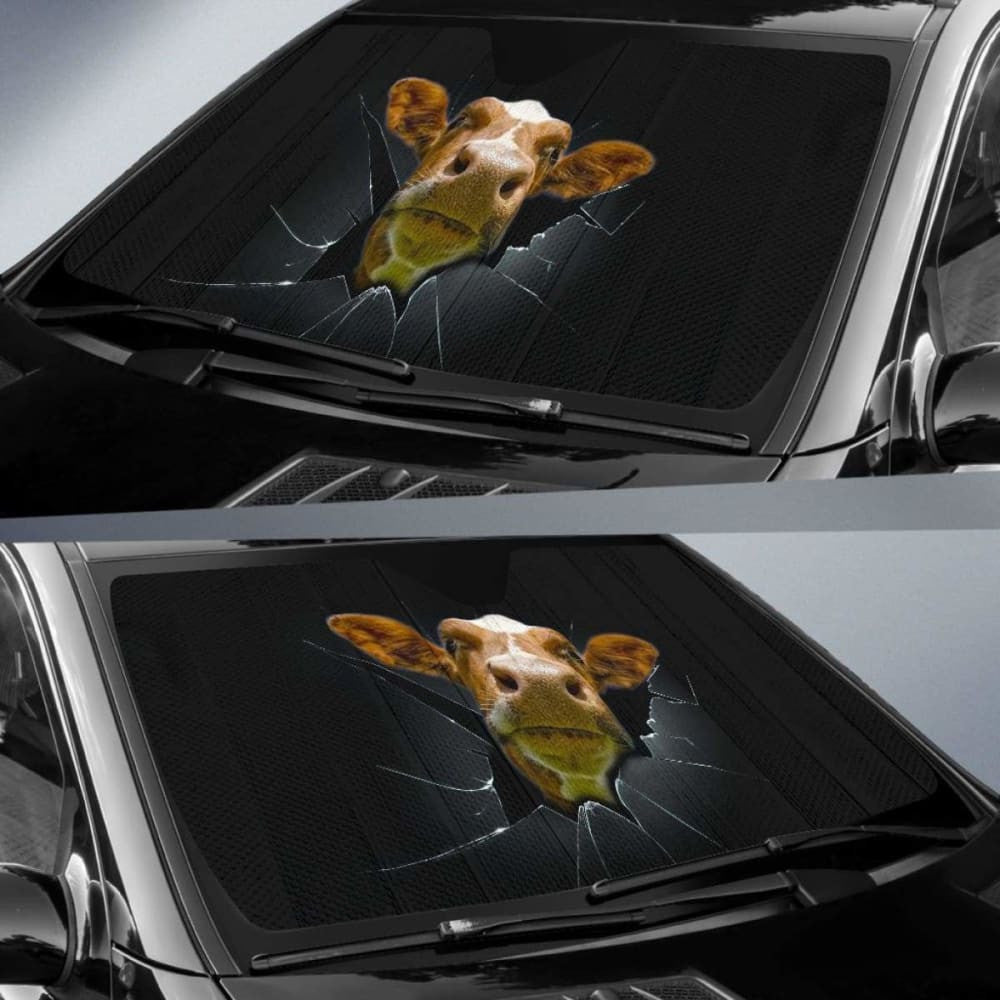 Auto Sun Shades - Cow