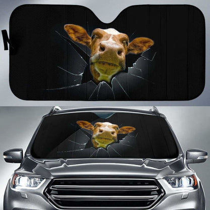 Auto Sun Shades - Cow