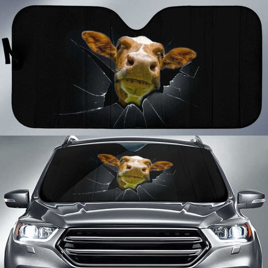 Auto Sun Shades - Cow