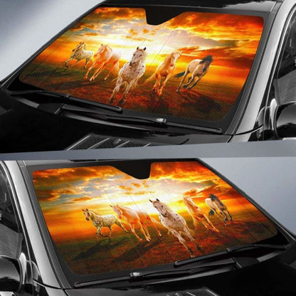 Amazing Horse Car Sun Shade