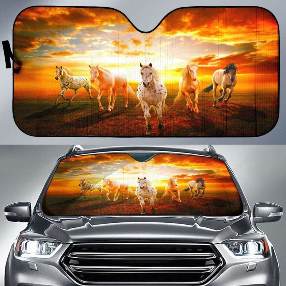 Amazing Horse Car Sun Shade