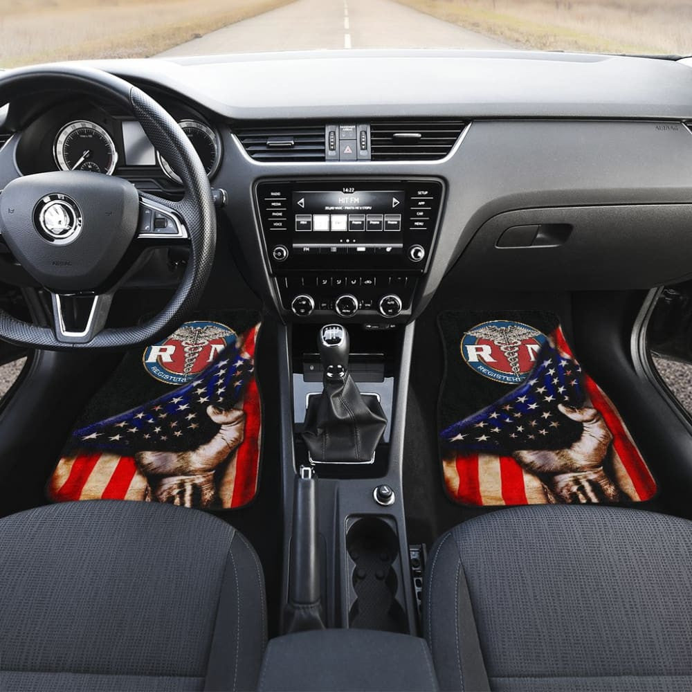 Amazing Patriot Nurse American Flag Car Floor Mats