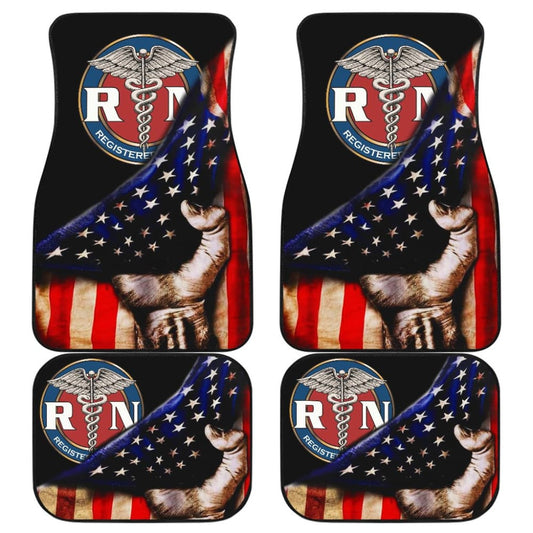 Amazing Patriot Nurse American Flag Car Floor Mats