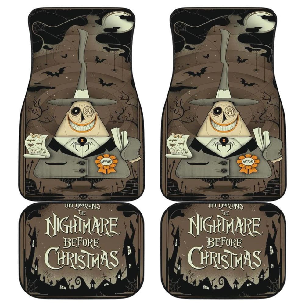 Nightmare Before Christmas Front And Back Car Mats