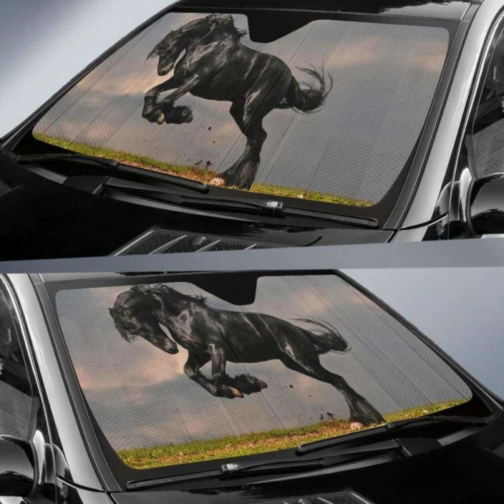 Horse Car Auto Sun Shade