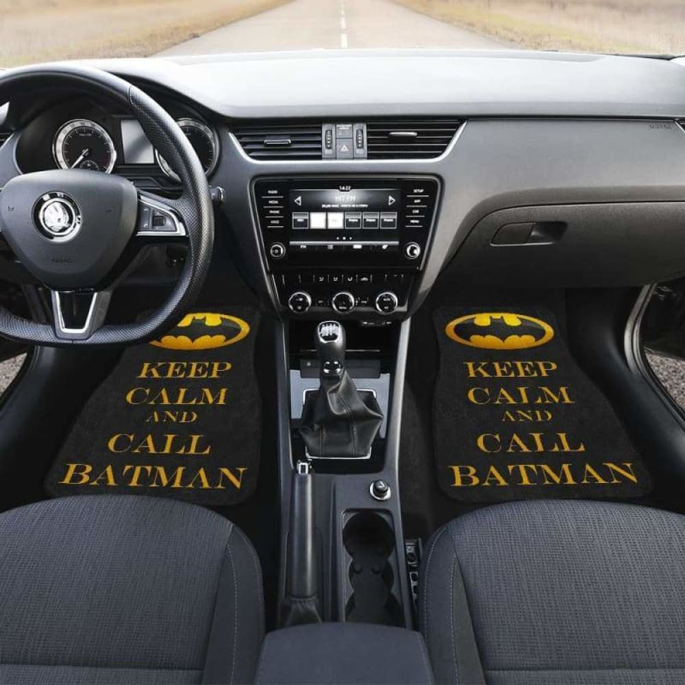 Batman Keep Calm & Call Mr. Bat Car Floor Mats