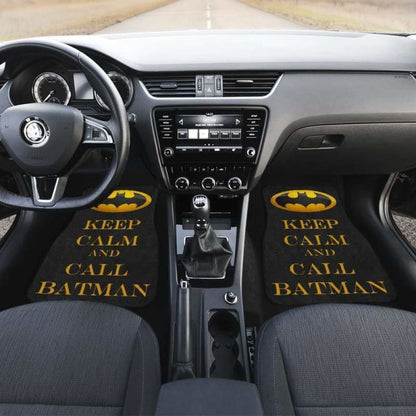 Batman Keep Calm & Call Mr. Bat Car Floor Mats