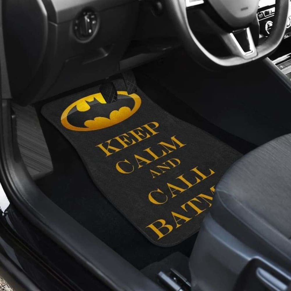 Batman Keep Calm & Call Mr. Bat Car Floor Mats