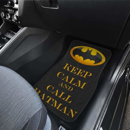 Batman Keep Calm & Call Mr. Bat Car Floor Mats