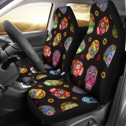 Pcs - Sugar Skull Car Seat Covers