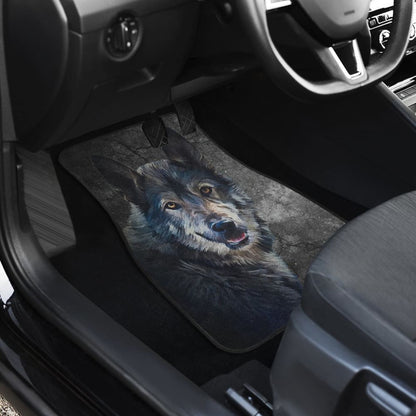 Wild Wolf Front And Back Car Mats