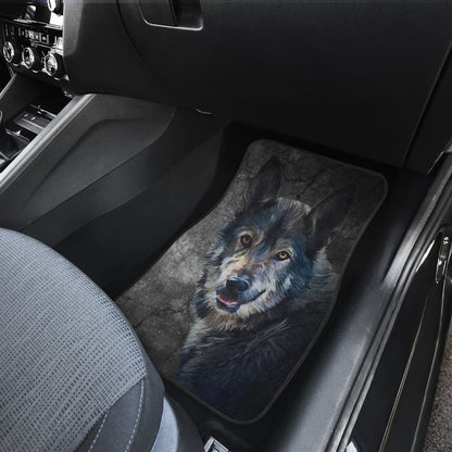 Wild Wolf Front And Back Car Mats