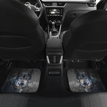 Wild Wolf Front And Back Car Mats