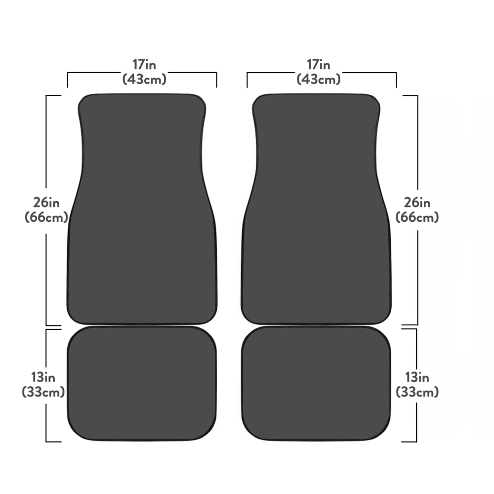 Wild Wolf Front And Back Car Mats