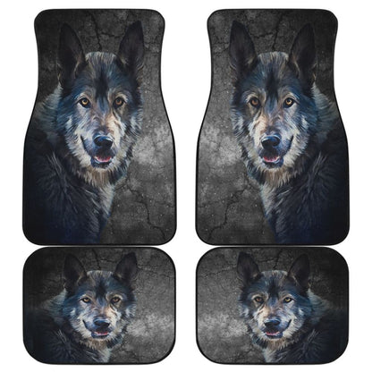 Wild Wolf Front And Back Car Mats