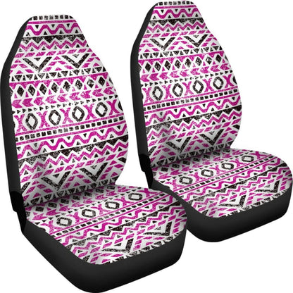 Aztec Hot Pink And Black Car Seat Covers