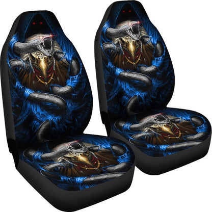 Snake Skull Car Seat Covers