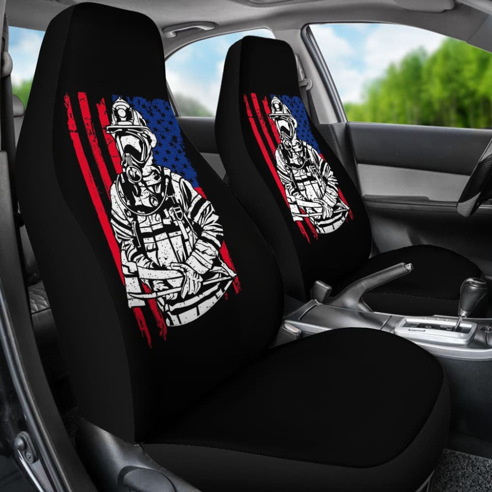 Firefighter First In, Last Out Car Seat Covers