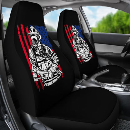 Firefighter First In, Last Out Car Seat Covers