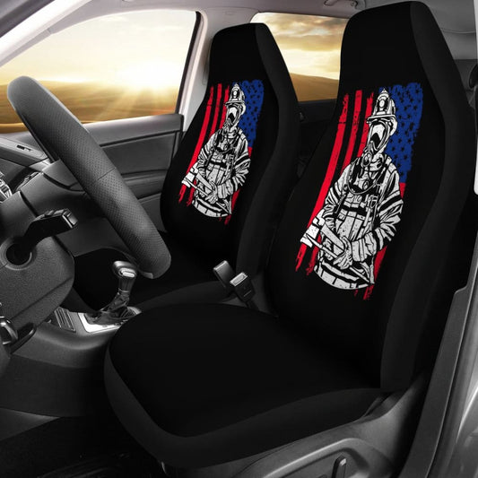 Firefighter First In, Last Out Car Seat Covers