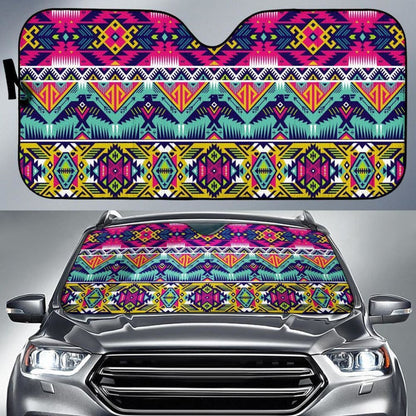 Native American Thunderbird Pattern Auto Sun Shades