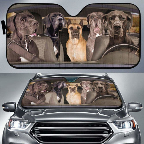 Great Dane Dogs - Auto Sun Shade