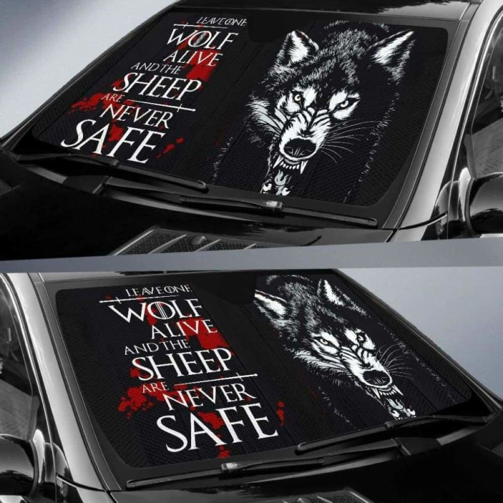 Arya Stark - Leave One Wolf Alive Auto Sun Shades