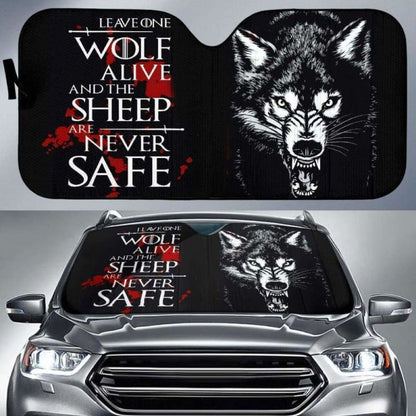 Arya Stark - Leave One Wolf Alive Auto Sun Shades