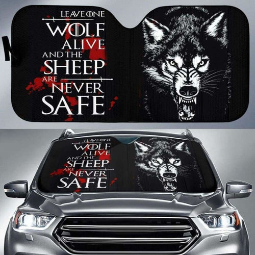 Arya Stark - Leave One Wolf Alive Auto Sun Shades