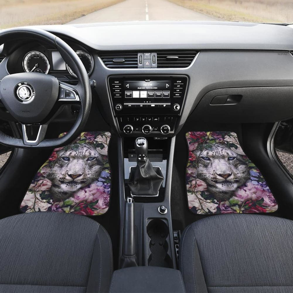 White Tiger Flower Amazing Gift Ideas Car Floor Mats