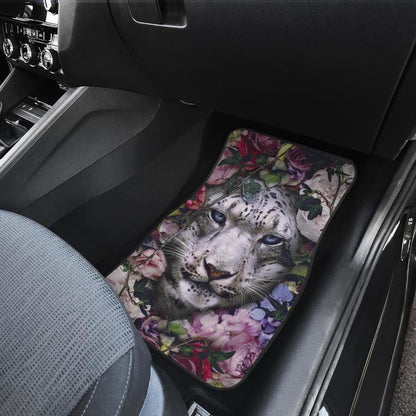 White Tiger Flower Amazing Gift Ideas Car Floor Mats