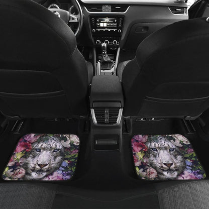 White Tiger Flower Amazing Gift Ideas Car Floor Mats