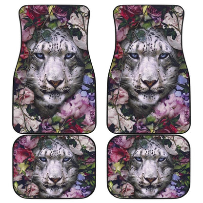 White Tiger Flower Amazing Gift Ideas Car Floor Mats