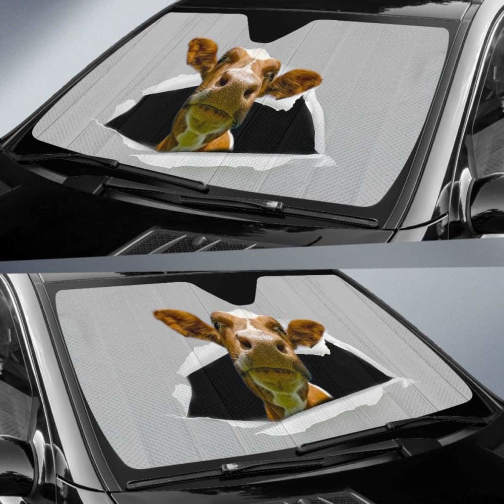 Auto Sun Shades - Cow
