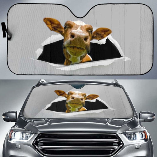 Auto Sun Shades - Cow