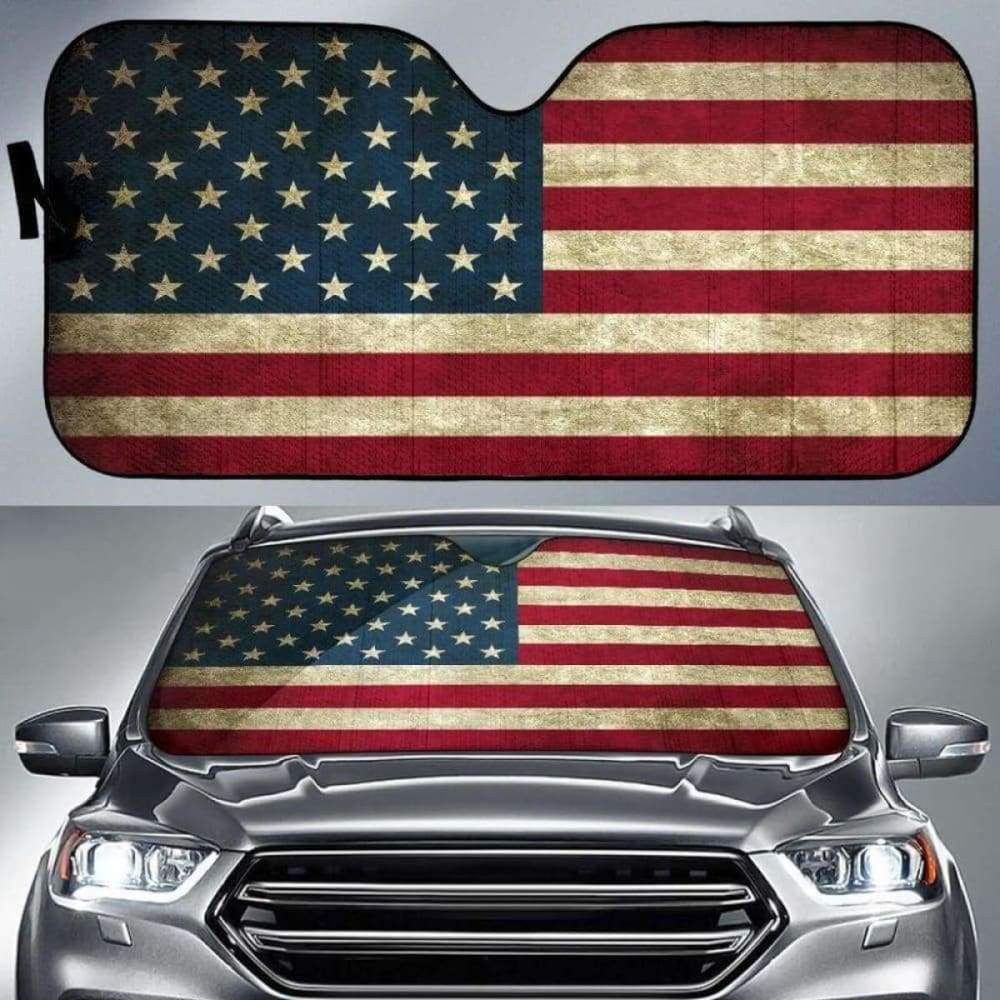 American Flag Car Auto Sun Shades